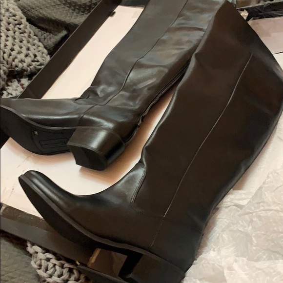 NWB!! I.N.C. Over the knee black leather boots!! - Picture 5 of 9